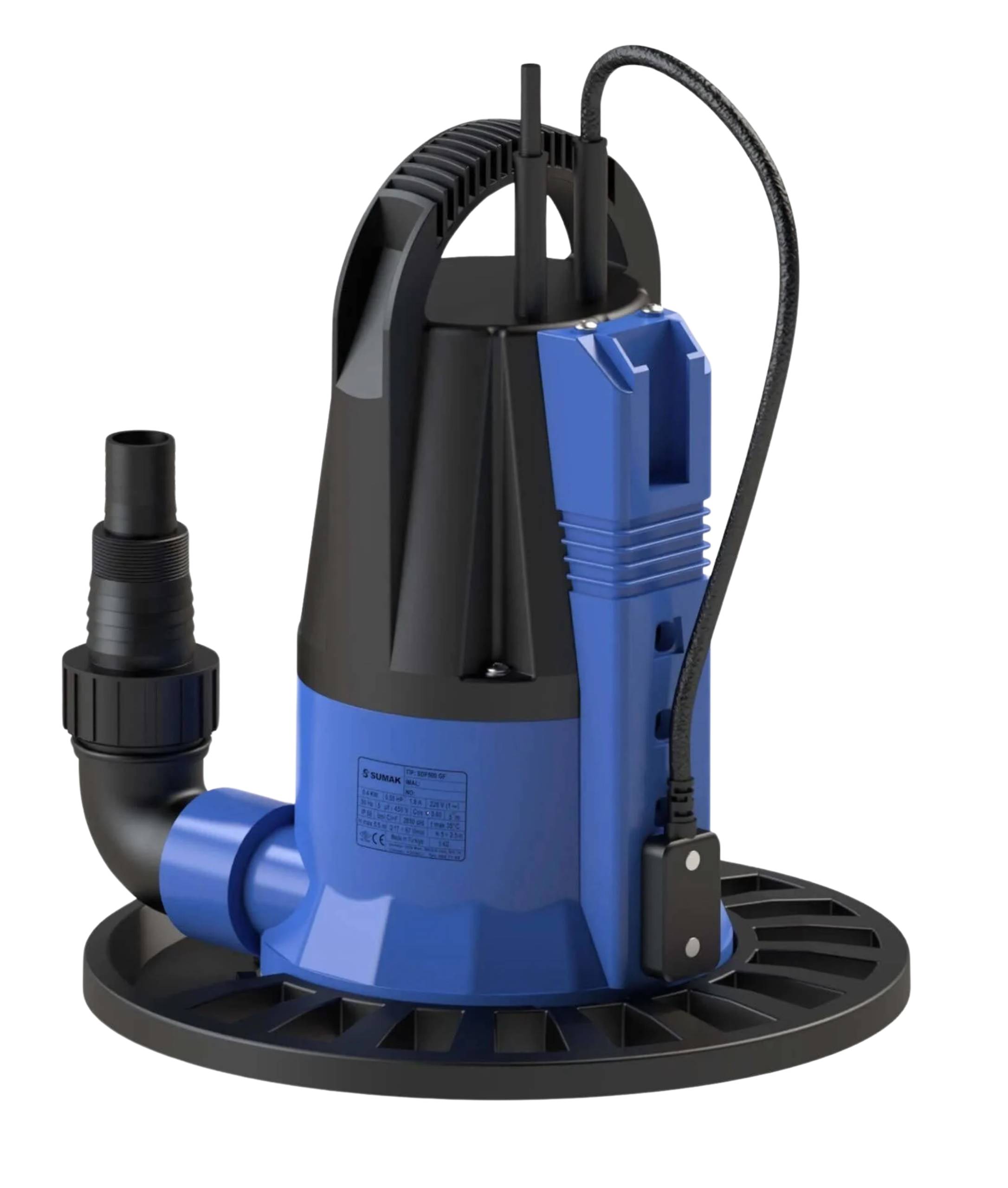 Sumak SDF500 GF Sıfırdan Emişli Gizli Şamandıralı Temiz Su Dalgıç Pompası 0.50 Hp