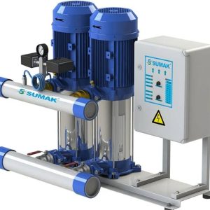 Sumak SHT16 B 750/7 Düşey Milli Kademeli Çift Pompalı Hidrofor 25 KAT 64 Daire