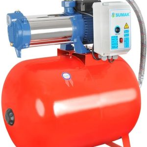 Sumak SYMH8-300/8 Yatay Kademeli Hidrofor 100 Lt Tanklı 14 Kat 20 Daire