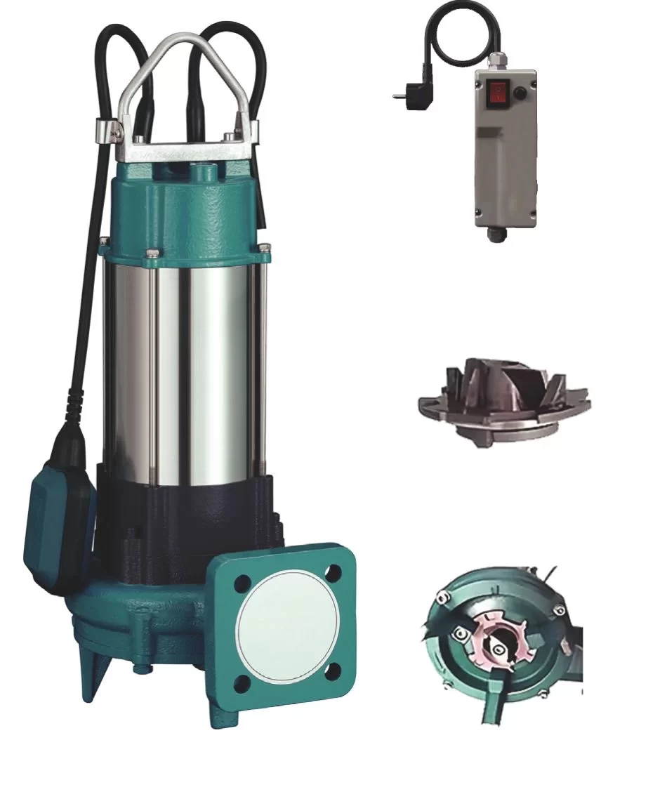 Kaysu CUT1500 Bıçaklı,Öğütücülü Dalgıç Su Pompası (Monofaze)