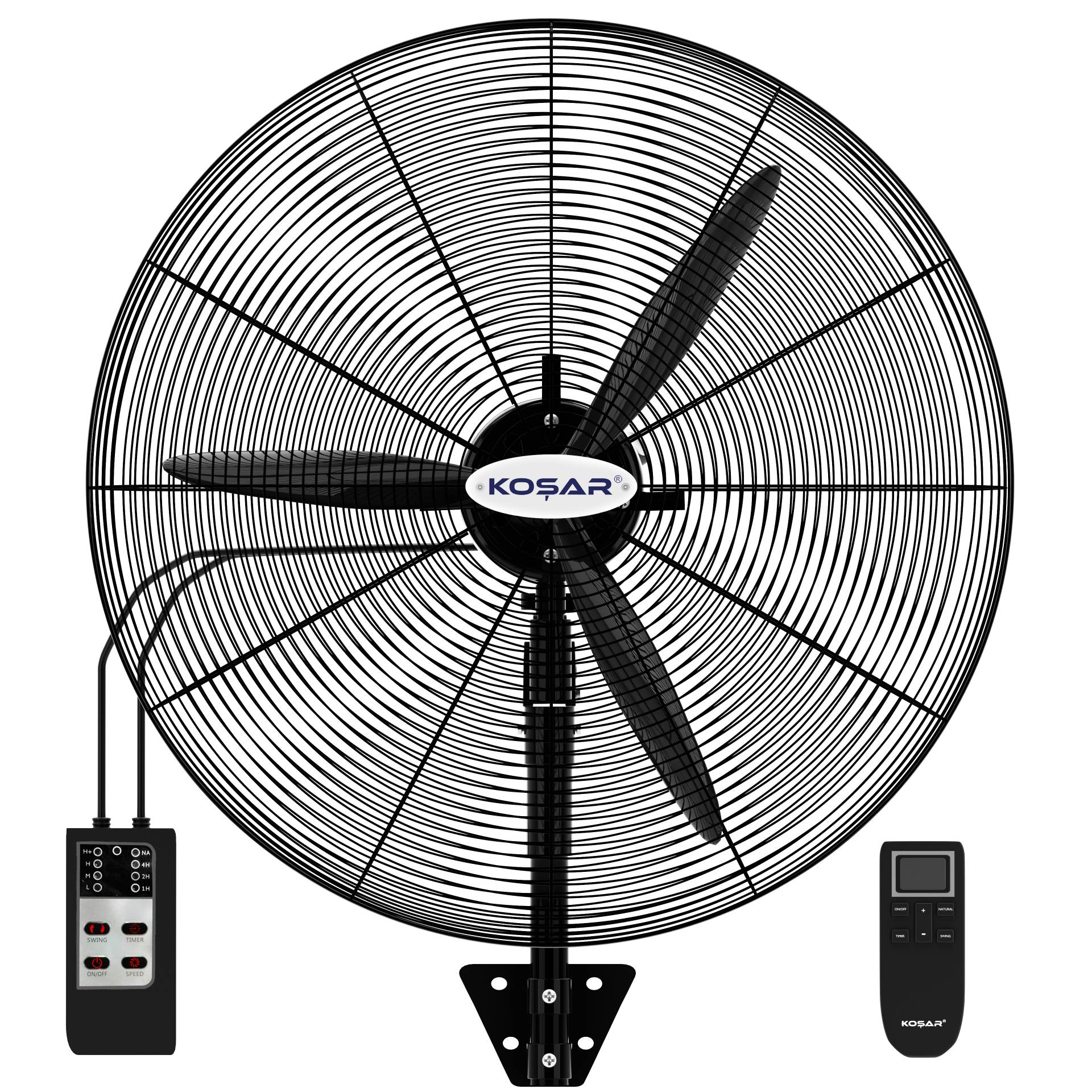 Koşar KSV-DK750 Sanayi Tipi Vantilatör 30" Uzaktan Kumandalı