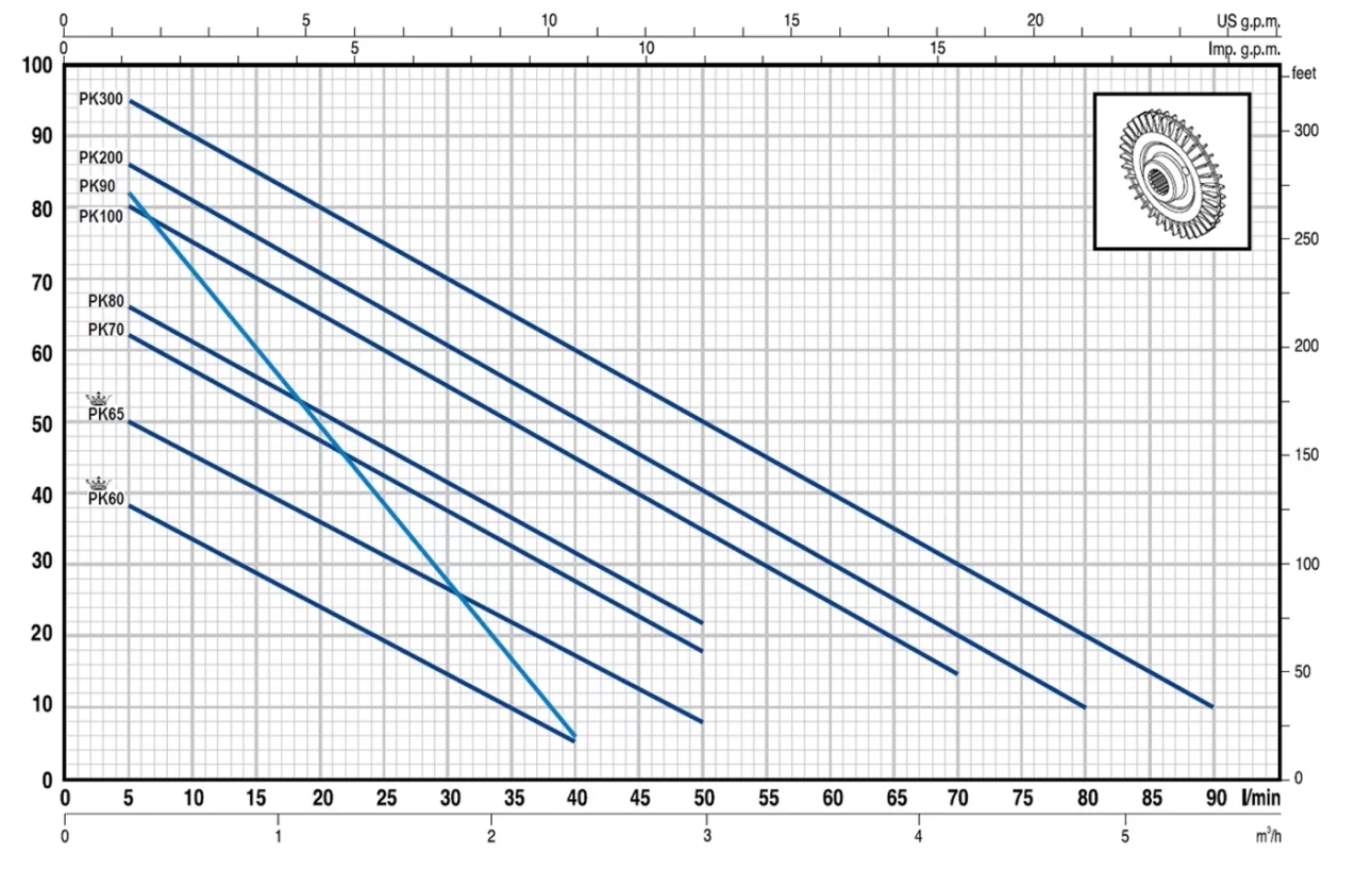 Pedrollo PKm 65 Preferikal Pompa - Görsel 2