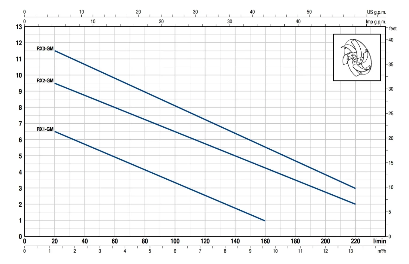 Pedrollo RXm 2-GM Atık Su / Drenaj Pompası - Görsel 2