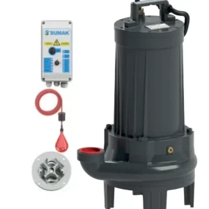 Sumak  SBRT50/2-P (Trifaze) Parçalayıcı Bıçaklı Foseptik Dalgıç Pompa