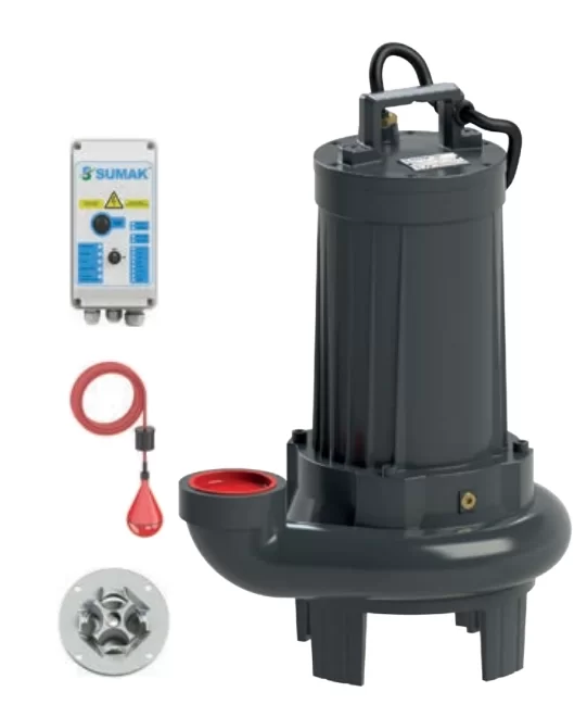 Sumak SBRT50/3-P (Trifaze) Parçalayıcı Bıçaklı Foseptik Dalgıç Pompa