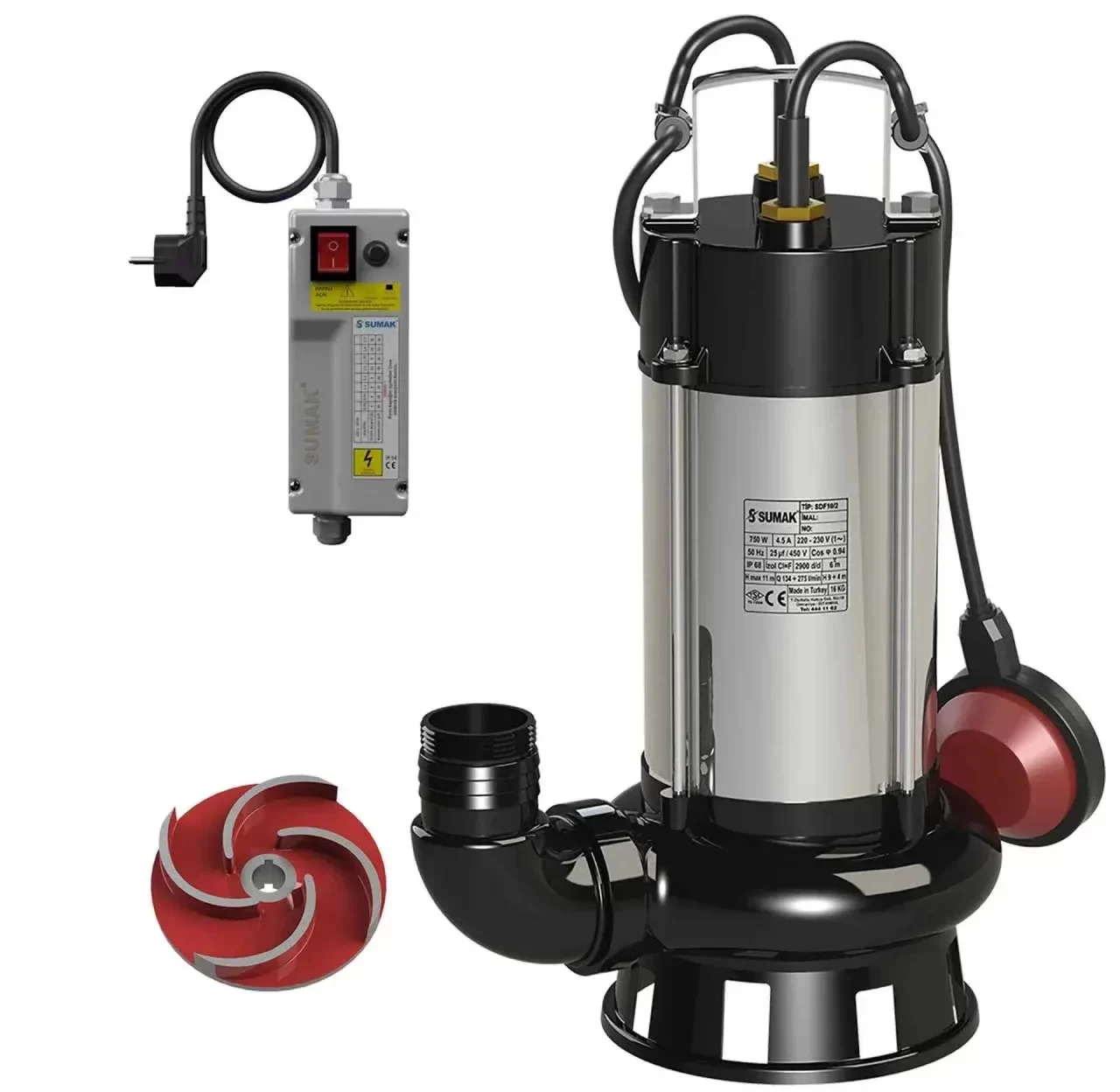 Sumak SDF10/2 Foseptik Dalgıç Pompa