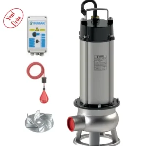 Sumak SDTV 30/2 İNOX Paslanmaz Foseptik Dalgıç Pompa