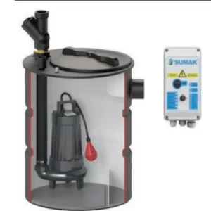 Sumak SMAC-2200 A Termoplastik Tanklı Foseptik Dalgıç Pompa